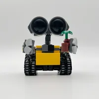 Más de 200 Piezas de Mini Robots Wall-e, Bloques de Construcción MOC, Kits de Ladrillos DIY, Juguetes Creativos para Niños, Regalos para Niños y Adultos