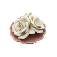 Diffuseur de fleurs en céramique personnalisé avec plaque en céramique pour coffret cadeau de parfum d'intérieur