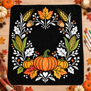 Custom Thanksgiving DIY Doodle Blanket Kids Coloring Art <b>Throw</b> <b>Soft</b> Washable Flannel Fleece Blanket for Family Gift Toy - Product Image 4