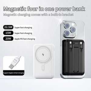 Banco de energía inalámbrico magnético de 10000mAh, batería <span class=keywords><strong>externa</strong></span> portátil de carga rápida PD de 22,5 W <span class=keywords><strong>para</strong></span> <span class=keywords><strong>iPhone</strong></span> 12-16, uso de viaje, superventas - Product Image 6