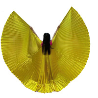 Costume de danse du ventre pour femmes pas cher, ailes d'Isis, robes dorées et argentées, vêtements de performance en polyester/rayonne