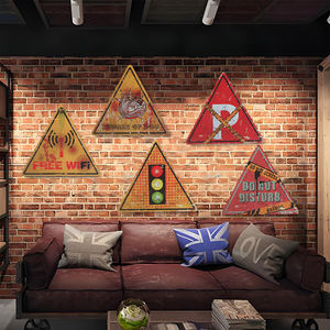 แผ่นโลหะรูปทรงพิเศษแบบวินเทจแผ่นโลหะย้อนยุคสำหรับอู่ซ่อมรถจักรยานยนต์ - Product Image 5