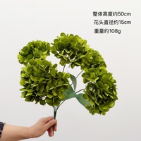 Bunga Hydrangea Buatan Kecil, Hydrangea Kain, untuk Dekorasi Tempat Pernikahan dan Upacara, Perayaan Festival