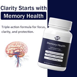 เมมโมรี่ เฮลธ์ ซอฟต์เจล ผสมโอเมก้า-3 แคโรทีนอยด์ และวิตามินอี ออกแบบมาเพื่อการโฟกัสทางจิต ความมีพลัง และความชัดเจนที่เพิ่มขึ้น - Product Image 3