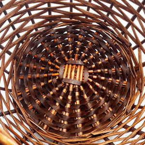 Panier en osier 30x30x40 cm Marron foncé Panier de pique-nique tissé - Product Image 5