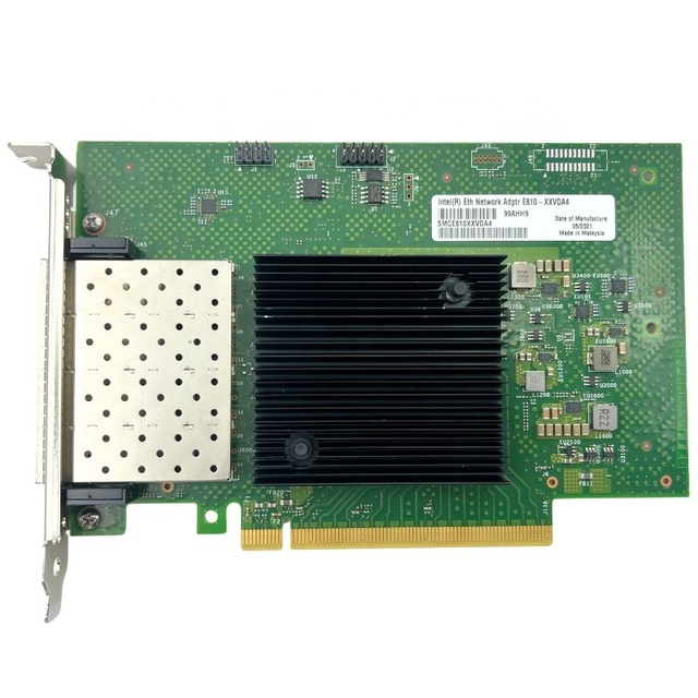 OCP 3.0 Ethernet Network Interface Card 4 10 Gigabit Ethernet Ports 10Gbps Ethernet Rate for Server Application-Model E810-XVDA4