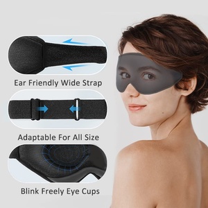 Comfortable <b>Sleep</b> Eye <b>Mask</b> 3D Contoured Cup Sleeping <b>Mask</b> Blindfold Concave Molded Night <b>Sleep</b> <b>Mask</b> Block Out Light Eye Cover - Product Image 1