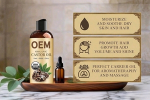 Olio di Ricino Nero Puro Biologico OEM/ODM con Etichetta Privata, 8 oz, Pressato a Freddo, Senza Esano, Olio Essenziale Nutriente per il Corpo - Product Image 3