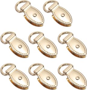 PATIKIL Clip de fixation latéral pour sac, en métal, forme feuille, avec anneau en D, fermoir de suspension pour sac à main, connecteur de chaîne - Product Image 1