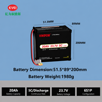 Baterai Drone Viwipow Semi-solid State 20000mAh 23.7V 280Wh/kg 6S 600+ Siklus Tingkat Pengosongan Tinggi Original Pabrik, Promo Panas 2026