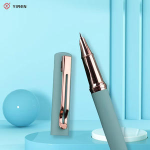 Penna Stilografica Metallica YIREN con Logo Personalizzato, Clip Dorata e Pennino EF, Correzione del Fusto per Forniture Scolastiche e da Ufficio - Product Image 5