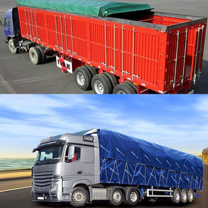 18oz Lona PVC Vinyl Coated Water Resistant Red Orange White Color Tarpaulin - Product Image 6