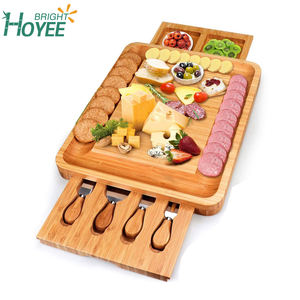 Plateaux <span class=keywords><strong>à</strong></span> <span class=keywords><strong>fromage</strong></span> avec tiroir caché, <span class=keywords><strong>plateau</strong></span> et <span class=keywords><strong>plateau</strong></span> de service <span class=keywords><strong>à</strong></span> <span class=keywords><strong>fromage</strong></span> en bambou, pour le vin, 12 pièces - Product Image 2