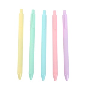 Stylo gel Macaron Press The Pen 0,5 mm, corps en plastique, bouton poussoir, outil d'écriture pour le bureau et l'école - Product Image 5