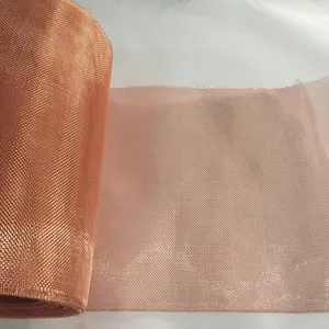 Malha de fio de cobre roxo usado para o filtro de malha de fio de cobre decorativo