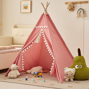 Tentes pour enfants en gros, peintes à la main, DIY, pour dessin et gribouillage, maison de jeu intérieure, activités parent-enfant en extérieur, mini-tente triangulaire - Product Image 2