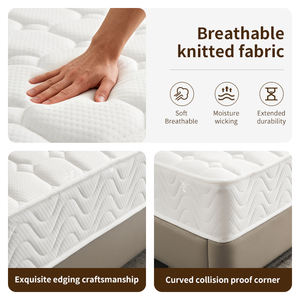 Colchón King Size de Espuma Ultrasuave de Alta Densidad con Muelles Ensacados, Diseño Moderno, Tejido de Punto, Ecológico, para Hospital, Enrollable en Caja - Product Image 2