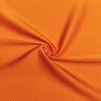 Precio de fábrica 84% poliéster 16% Spandex Anti-olor Tricot Dot tejido de punto de malla elástica para uniforme de fútbol