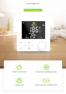 <span class=keywords><strong>Thermostat</strong></span> de salle intelligente 2022, application TUYA, fonctionne avec Alexa, google home, wifi, <span class=keywords><strong>chaudière</strong></span> chaude, prix <span class=keywords><strong>d</strong></span>'usine - Product Image 3