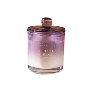 Bougie parfumée luxueuse et écologique en verre à la lavande pour cadeaux féminins et décoration intérieure - Product Image 4