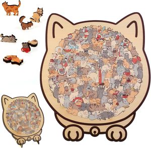 <span class=keywords><strong>Puzzle</strong></span> en <span class=keywords><strong>bois</strong></span> en forme de <span class=keywords><strong>chat</strong></span> coloré personnalisé de 135 pièces, <span class=keywords><strong>puzzle</strong></span> en <span class=keywords><strong>bois</strong></span> en forme de <span class=keywords><strong>chat</strong></span>, <span class=keywords><strong>puzzle</strong></span> en <span class=keywords><strong>bois</strong></span> en forme d'animal, cadeaux créatifs - Product Image 1