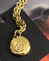 Collier Pendentif Double Couche Totem Aigle Oiseau Volant Hypoallergénique Plaqué Or Fin Unisexe Tendance Vente Chaude