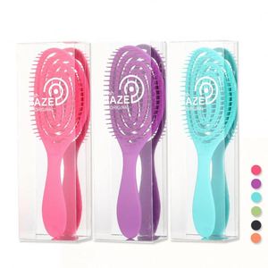 Brosse soufflante professionnelle Candy Brush, brosse démêlante anti-nœuds pour cheveux naturels, brosse de coiffage Mz-004 - Product Image 2