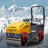 Compacteur routier à double roues en acier Euro 5 à commande facile, système hydraulique, pour le compactage de l'asphalte/du sol