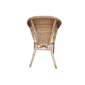 Wholesale <b>Hand</b> Woven Dining <b>Chairs</b> Rattan Natural Wicker Armchair Curved Backrest Eco Friendly Indoor Furniture From Vietnam - Product Image 5