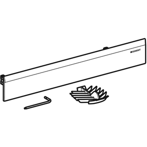 Plaque de recouvrement chromée polie pour drain mural COMBIFIX et DUOFIX Drain de sol linéaire en acier inoxydable 304 - Product Image 3