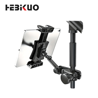 Support universel pour partitions HEBIKUO, pince flexible pour smartphone et tablette avec fixation réglable pour usage domestique, en fer et ABS