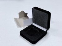 Boîte de rangement de luxe en velours pour badges, pièces de monnaie, médailles et souvenirs - Vente en gros
