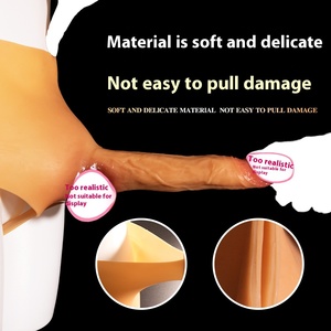 Sexspielzeug für Männer Massage pistole Soft Feature Flüssiges Silikon geschirr Strap-On <span class=keywords><strong>Dildo</strong></span> vibrator für Erwachsene aus ABS-Material