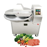 Machine à couper les légumes et la viande, hachoir à bol en acier inoxydable, capacité de 300 à 1000 kg/h, machine industrielle de découpe et de hachage
