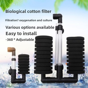 Accesorio Ecológico <span class=keywords><strong>para</strong></span> <span class=keywords><strong>Acuario</strong></span> de Peces Betta y Camarones Xinyou XY-2822, Filtro de Esponja de Doble Cabezal, Filtración Neumática Silenciosa - Product Image 4