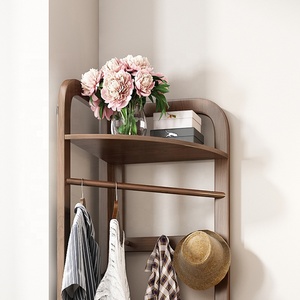 Portable Modern Bedroom Furniture Storage <strong>Corner</strong> Clothes Hook Mini Wood <strong>Coat</strong> Rack <strong>Stand</strong> - Product Image 5