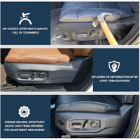 Panneau de garniture de siège conducteur compatible avec Toyota Tundra Sequoia 2022-2026, siège gauche, remplace 71806-0C102-C0 71806-0C101-C0