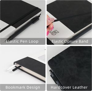 Cuaderno <span class=keywords><strong>de</strong></span> tapa dura <span class=keywords><strong>de</strong></span> PU A5 con logotipo personalizado, banda <span class=keywords><strong>el</strong></span>ástica, <span class=keywords><strong>diario</strong></span> forrado con bolígrafo, registro <span class=keywords><strong>de</strong></span> reuniones, proveedor <span class=keywords><strong>de</strong></span> negocios empresariales - Product Image 3