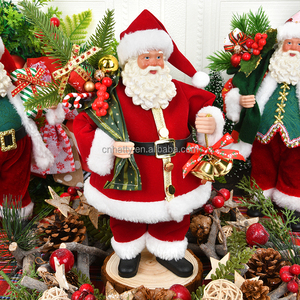 Figura de Santa Claus Hecha a Mano, Ecológica, Roja y Blanca, 27x15cm, para Decoración de Ventanas de Centros Comerciales y Hogares, Compras Navideñas, Fábrica de Artículos Navideños - Product Image 3