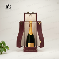 Emballages alimentaires et pour boissons, boîtes en carton ondulé personnalisées pour mini-vin et champagne avec insert en papier, coffret cadeau de 330 ml pour 4 bouteilles