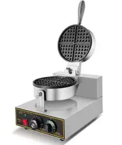 Endüstriyel waffle makineleri elektrikli Waffle makinesi makinesi ticari waffle çerezler bisküvi satışa