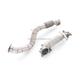 Colector de escape al por mayor de fábrica Aliso para Honda Civic TYPE-R FK8 2.0T 2017-2022, sistema de escape deportivo de acero inoxidable 304 con bajante - Product Image 3