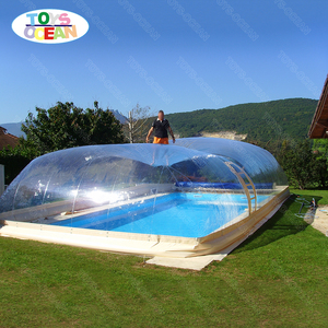 Couverture de <span class=keywords><strong>piscine</strong></span> en PVC personnalisée Offre Spéciale couverture de sécurité de <span class=keywords><strong>protection</strong></span> de dôme gonflable à air transparent pour piscines - Product Image 3