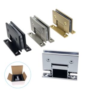 Proveedor de fábrica, estilos Crl, latón macizo, versión "H", bisagra de ducha, bisagra de pantalla giratoria para puerta de vidrio sin marco para baño montada en la pared - Product Image 3