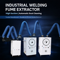 Extracteur de fumées de soudage industriel portable, collecteur de poussière haute efficacité pour le travail des métaux