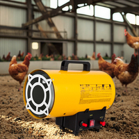 Chauffage d'air portable industriel au propane de 10 kW pour l'élevage de volailles, serres, usage domestique et chauffage extérieur de jardins