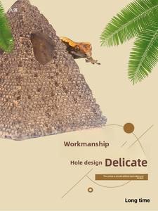 Caja <span class=keywords><strong>de</strong></span> mascotas <span class=keywords><strong>de</strong></span> hábitat en forma <span class=keywords><strong>de</strong></span> pirámide para Monitor, lagarto, ojo manchado, Gecko, serpiente, Rana con cuernos, suministros para reptiles y anfibios - Product Image 5