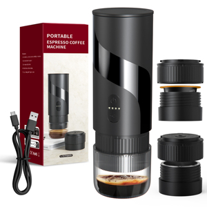 Cafetera Portátil Mini Eléctrica Semiautomática de Cápsulas con Carga USB para Hogar, Viajes y Camping, 20 <span class=keywords><strong>bar</strong></span> - Product Image 1