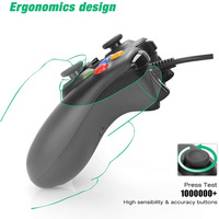 Pour le contrôleur de manette de jeu de câble Xboxs 360 pour PC et console pratique pour les jeux