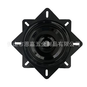 Enjia 7 Inch Black Painted Iron Swivel Base Full Bead Rotating Furniture Hardware For Chair Boat Display <b>Rack</b> Tv Cabinet - Product Image 4